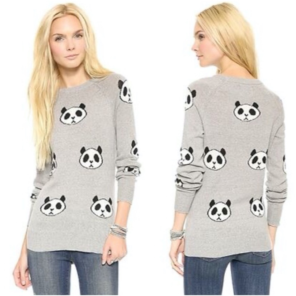 Wildfox Panda Head Party Sweater